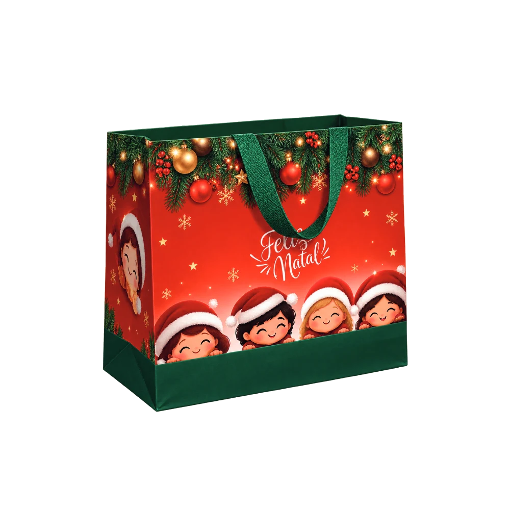 Ceia de Natal: embalagem natalina original do folder 2026